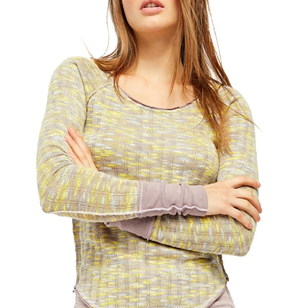 Free People Spaced Out Long Sleeve Shirt